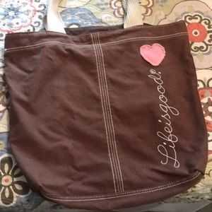 Life is Good cloth tote